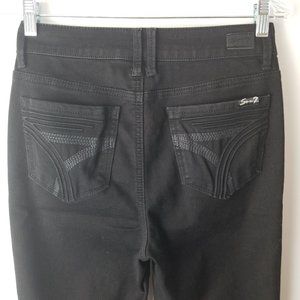 Seven 7 High Rise Skinny Women's Jeans Size 6 | 27" Waist | 29" Inseam Black